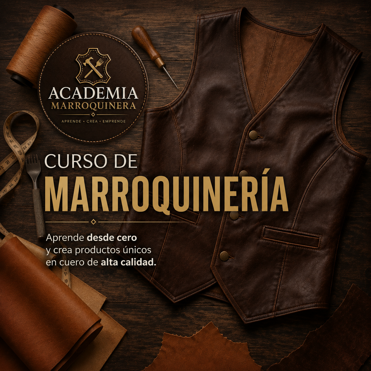 Curso Para principiantes - Guía Completa de Marroquinería desde Cero